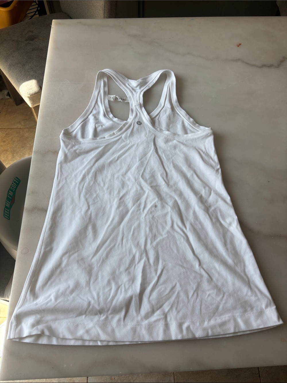 Lululemon White Racerback Tank Top - Classic Everyday Layering Tee